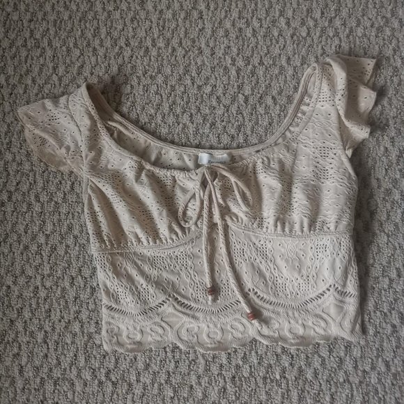 ✨Off White Peasant Top ✨ - Picture 4 of 4